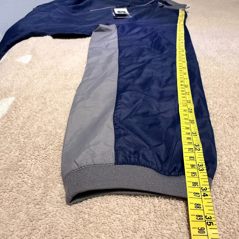 Charles River Apparel Pullover Windbreaker Bunker Windshirt Mens XL Navy Golf - Picture 11 of 11